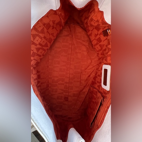 Furla White Leather Satchel with Scarf-Wrapped Handle - Picture 16 of 16